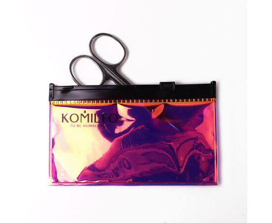 Зображення 3 Ножиці професійні для кутикули в дихроїчному чохлі Komilfo IC Ultra, 15 мм