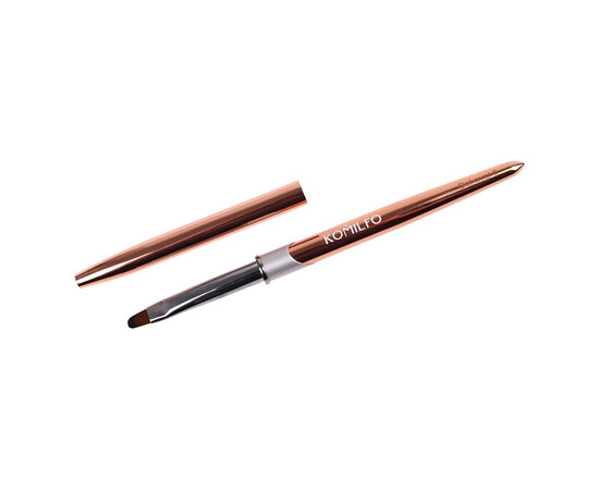 Изображение 2 Кисточка Komilfo Rose gold Gel oval 6 (Nylon)