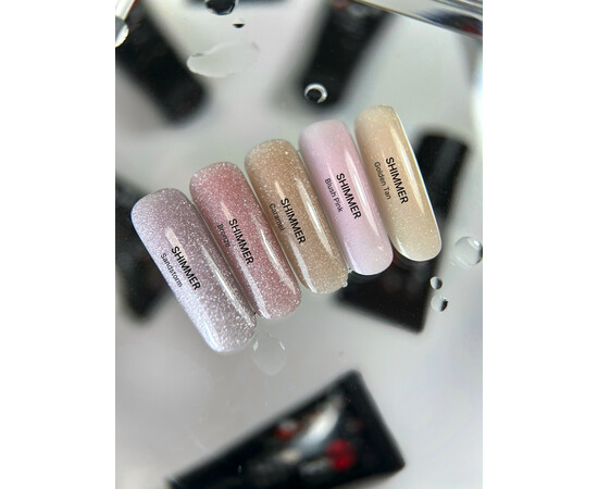 Изображение 3 Полигель с шиммером Atica Polymix Blush Pink Shimmer, 30 мл, Объем (мл, г): 30, Цвет: Blush Pink