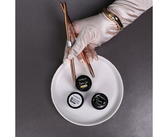 Изображение 4 Кисточка Komilfo Rose gold Gel oval 6 (Nylon)