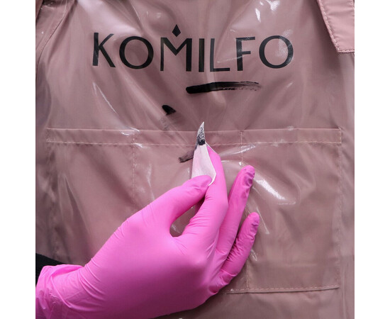 Изображение 3 Фартук короткий со съемной ПВХ-пленкой Komilfo, пудра