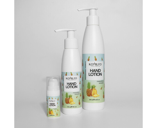 Изображение 3 Лосьон для рук Komilfo Hand Lotion Pineapple ананас, 250 мл, Объем (мл, г): 250