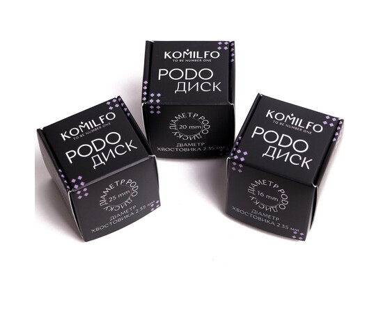Зображення 8 Диск для педикюру Komilfo Podo, 25 мм