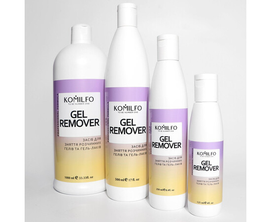 Зображення 3 Засіб для зняття soak off гелей і гель-лаків Komilfo Gel Remover, 500 мл, Об'єм (мл, г): 500