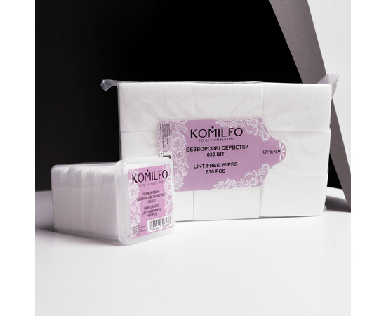 Изображение 4 Безворсовые салфетки Komilfo, 630 шт