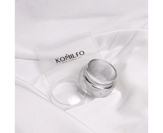 Зображення 2 Штамп и скрапер прозорий Komilfo 5*7 см