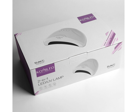 Зображення 5 Лампы для маникюра Komilfo Led/UV Sun1 белая, 48 Вт