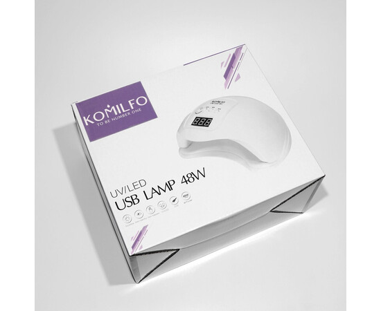 Зображення 6 Лампы для маникюра Komilfo Led/UV USB Lamp белая, 48 Вт