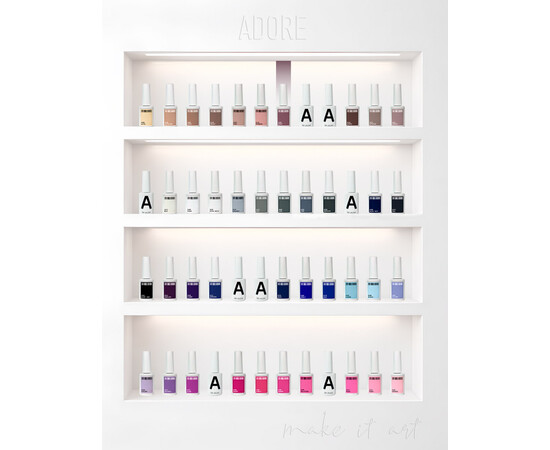 Изображение 4 Гель-лак ADORE prof. Basic Palette 106 Grape виноградный, 12 мл, Объем (мл, г): 12, Цвет: 106