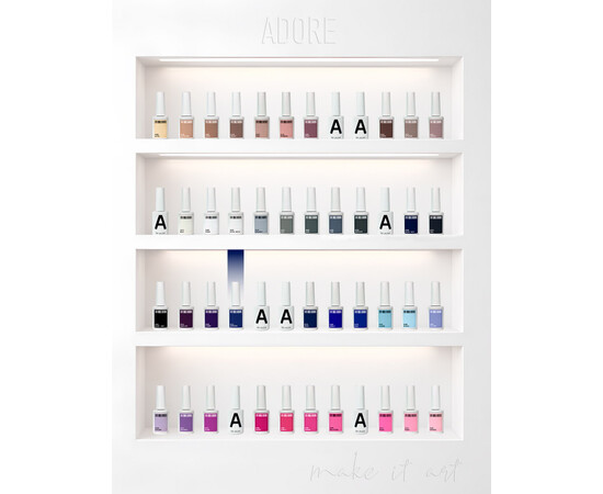 Зображення 4 Гель-лак ADORE prof. Basic Palette 111 Sapphire синій, 12 мл, Об'єм (мл, г): 12, Колір: 111