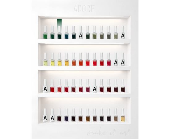 Изображение 4 Гель-лак ADORE prof. Basic Palette 122 Amazon зеленый, 12 мл, Объем (мл, г): 12, Цвет: 122