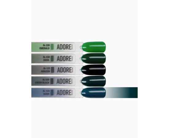 Зображення 3 Гель-лак ADORE prof. Basic Palette 123 Wave бірюзовий, 12 мл, Об'єм (мл, г): 12, Колір: 123