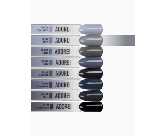 Зображення 3 Гель-лак ADORE prof. Basic Palette 135 Rock сірий, 12 мл, Об'єм (мл, г): 12, Колір: 135