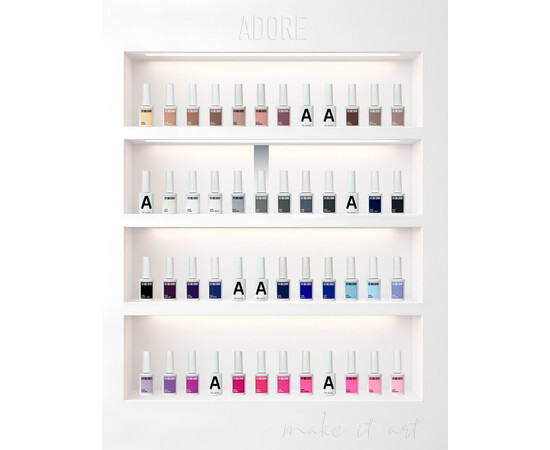 Зображення 4 Гель-лак ADORE prof. Basic Palette 135 Rock сірий, 12 мл, Об'єм (мл, г): 12, Колір: 135