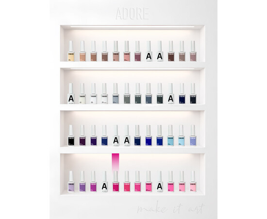 Зображення 4 Гель-лак ADORE prof. Basic Palette 208 Magnet світла маджента, 12 мл, Об'єм (мл, г): 12, Колір: 208