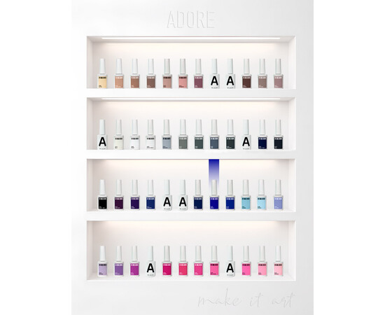 Зображення 4 Гель-лак ADORE prof. Basic Palette 233 Naval темно-синий, 12 мл, Об'єм (мл, г): 12, Колір: 233