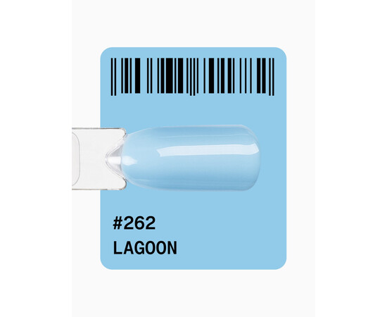 Зображення 2 Гель-лак ADORE prof. Basic Palette 262 Lagoon небесний, 12 мл, Об'єм (мл, г): 12, Колір: 262
