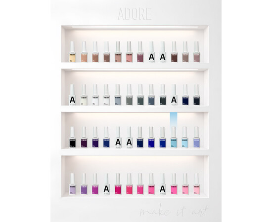 Зображення 4 Гель-лак ADORE prof. Basic Palette 262 Lagoon небесний, 12 мл, Об'єм (мл, г): 12, Колір: 262