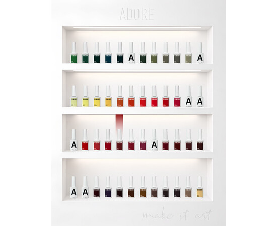 Зображення 4 Гель-лак ADORE prof. Basic Palette 285 Winery бордовий, 12 мл, Об'єм (мл, г): 12, Колір: 285