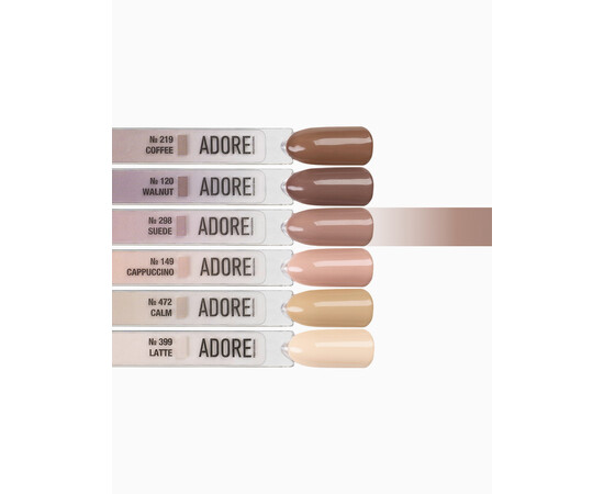 Изображение 3 Гель-лак ADORE prof. Basic Palette 298 Suede благородная замша, 12 мл, Объем (мл, г): 12, Цвет: 298