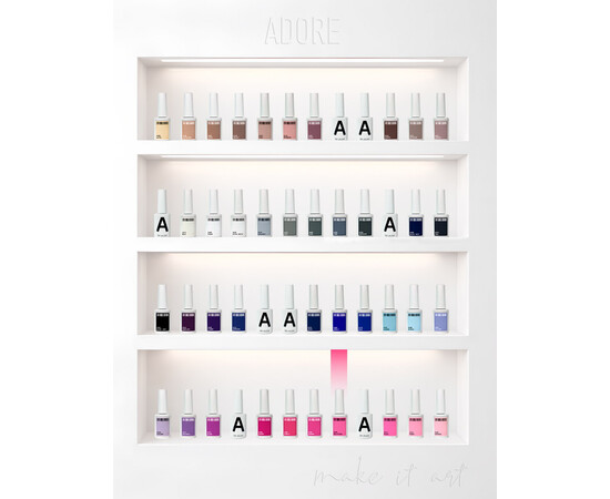 Зображення 4 Гель-лак ADORE prof. Basic Palette 309 Jellyfish яскравий рожевий, 12 мл, Об'єм (мл, г): 12, Колір: 309