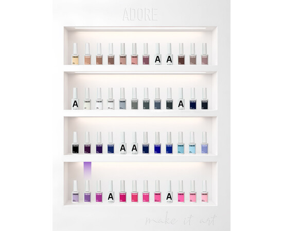 Зображення 4 Гель-лак ADORE prof. Basic Palette 327 Wisteria бузковий, 12 мл, Об'єм (мл, г): 12, Колір: 327