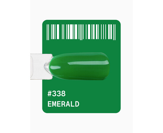Зображення 2 Гель-лак ADORE prof. Basic Palette 338 Emerald зелений, 12 мл, Об'єм (мл, г): 12, Колір: 338