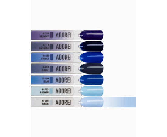 Изображение 3 Гель-лак ADORE prof. Basic Palette 368 Icicle голубой, 12 мл, Объем (мл, г): 12, Цвет: 368