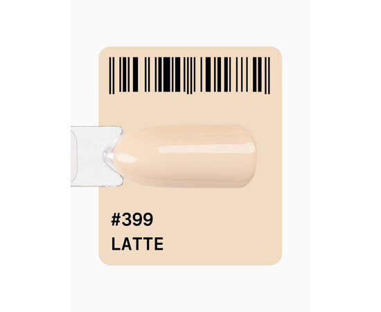 Зображення 2 Гель-лак ADORE prof. Basic Palette 399 Latte кавова пінка, 12 мл, Об'єм (мл, г): 12, Колір: 399