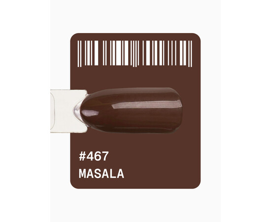 Зображення 2 Гель-лак ADORE prof. Basic Palette 467 Masala коричневий, 12 мл, Об'єм (мл, г): 12, Колір: 467