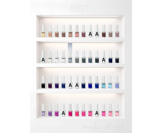 Изображение 4 Гель-лак ADORE prof. Basic Palette 470 Coolgray серый, 12 мл, Объем (мл, г): 12, Цвет: 470