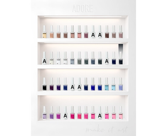 Изображение 4 Гель-лак ADORE prof. Basic Palette 473 Feel графитовый, 12 мл, Объем (мл, г): 12, Цвет: 473