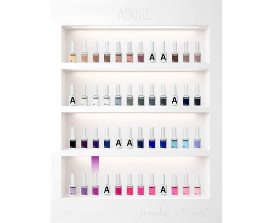 Зображення 4 Гель-лак ADORE prof. Basic Palette 475 Bloom фіолетовий, 12 мл, Об'єм (мл, г): 12, Колір: 475