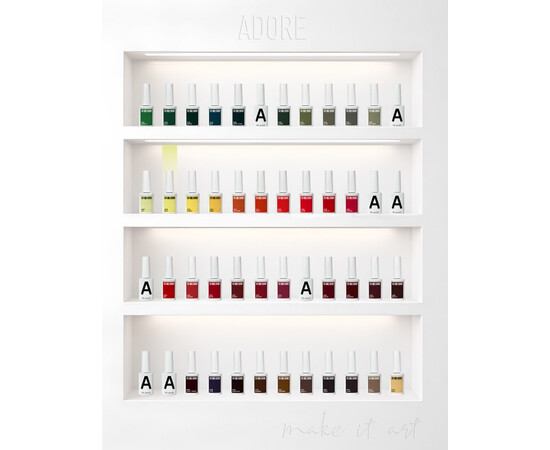 Зображення 4 Гель-лак ADORE prof. Basic Palette 488 Hoka жовтий, 12 мл, Об'єм (мл, г): 12, Колір: 488