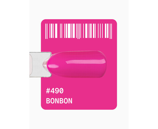 Зображення 2 Гель-лак ADORE prof. Basic Palette 490 Bonbon рожевий, 12 мл, Об'єм (мл, г): 12, Колір: 490