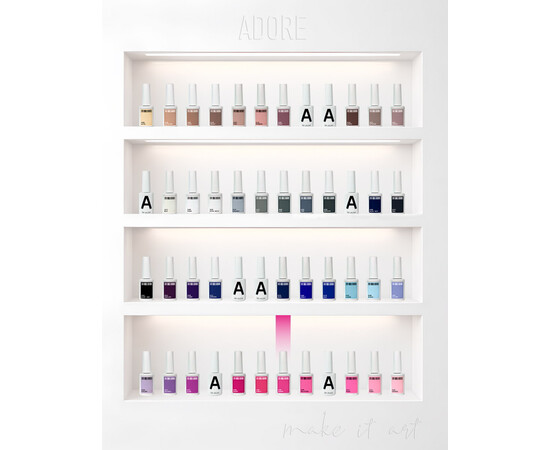 Зображення 4 Гель-лак ADORE prof. Basic Palette 490 Bonbon рожевий, 12 мл, Об'єм (мл, г): 12, Колір: 490