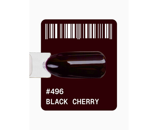 Зображення 2 Гель-лак ADORE prof. Basic Palette 496 Black Cherry бордовий, 12 мл, Об'єм (мл, г): 12, Колір: 496