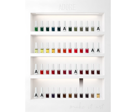 Зображення 4 Гель-лак ADORE prof. Basic Palette 498 Earth коричневий, 12 мл, Об'єм (мл, г): 12, Колір: 498