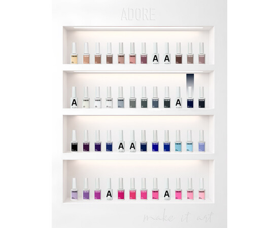 Зображення 4 Гель-лак ADORE prof. Basic Palette 499 Black Navy синьо-чорний, 12 мл, Об'єм (мл, г): 12, Колір: 499