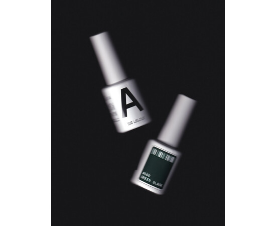 Зображення 5 Гель-лак ADORE prof. Basic Palette 500 Green Black зелений, 12 мл, Об'єм (мл, г): 12, Колір: 500