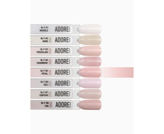 Зображення 3 Гель-лак ADORE prof. French F-05 petal рожево-бежевий, 12 мл, Об'єм (мл, г): 12, Колір: 05
