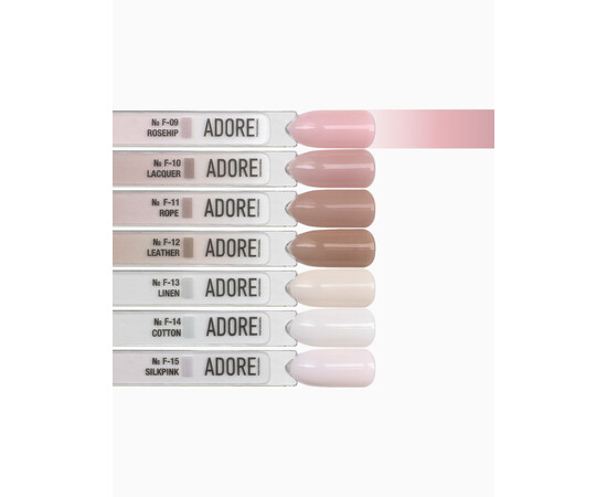 Изображение 3 Гель-лак ADORE prof. French F-09 rosehip чайная роза, 12 мл, Объем (мл, г): 12, Цвет: 09