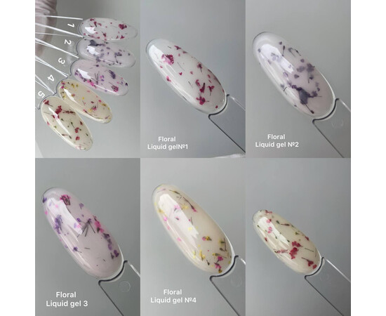 Зображення 2 Рідкий гель Saga Liquid Floral Gel 01, 15 мл, Об'єм (мл, г): 15, Колір: 01