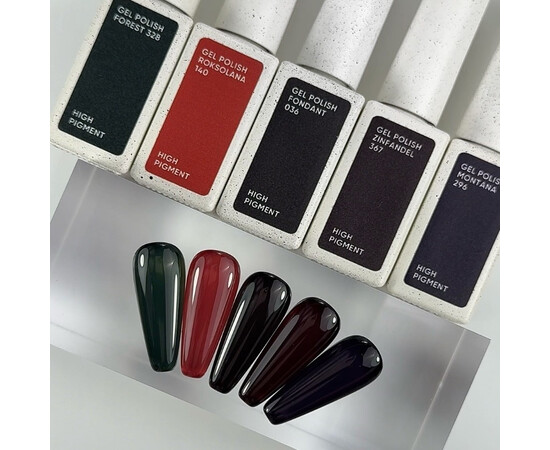 Зображення 9 NAILSOFTHEDAY Gel Polish Montana 296 темно-фіолетовий гель-лак, що перекривається в один шар, 10 мл, Об'єм (мл, г): 10, Колір: 296 Montana