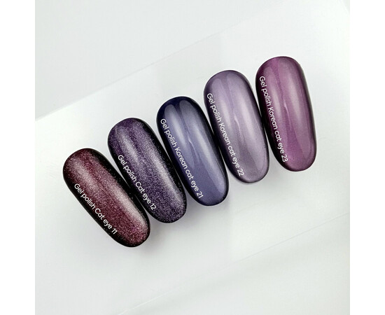 Зображення 3 NAILSOFTHEDAY Korean Cat Eye 23 рожево-фіолетовий гель-лак котяче око, 6 мл, Об'єм (мл, г): 6, Колір: 23