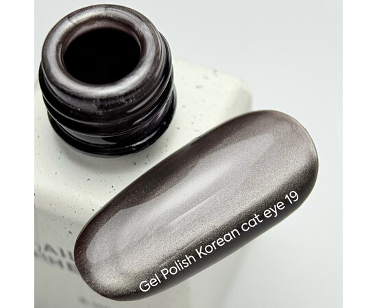 Зображення 2 NAILSOFTHEDAY Korean Cat Eye 19 теплий темно-коричневий гель-лак котяче око, 6 мл, Об'єм (мл, г): 6, Колір: 19