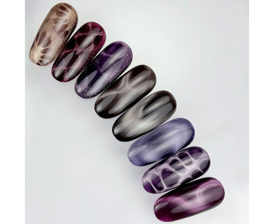 Изображение 5 NAILSOFTHEDAY Korean Cat Eye 20 холодный темно-коричневый гель-лак кошачий глаз, 6 мл, Объем (мл, г): 6, Цвет: 20