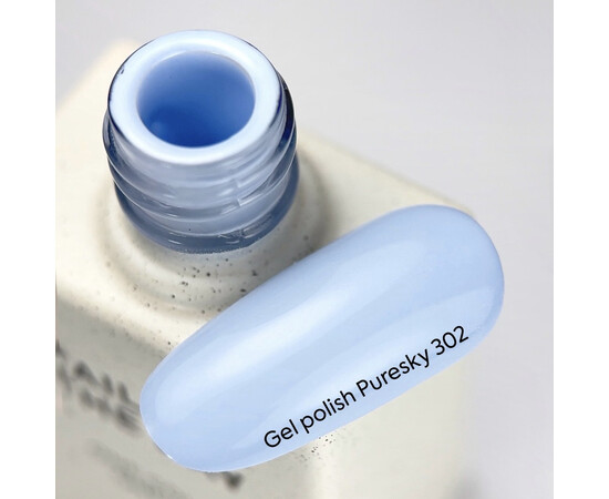 Зображення 2 NAILSOFTHEDAY Gel polish Puresky 302 пастельно-блакитний гель-лак, що перекривається в один шар, 10 мл, Об'єм (мл, г): 10, Колір: 302 Puresky