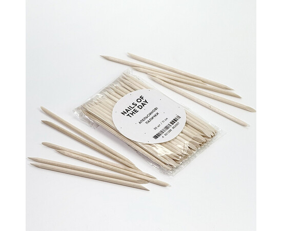 Зображення 2 NAILSOFTHEDAY Апельсинові палички 11 см, 50 шт