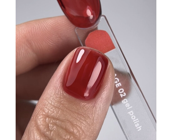 Изображение 4 NAILSOFTHEDAY Gel Polish Vitrage 02 насыщенно красный витражный гель-лак, 10 мл, Объем (мл, г): 10, Цвет: 02